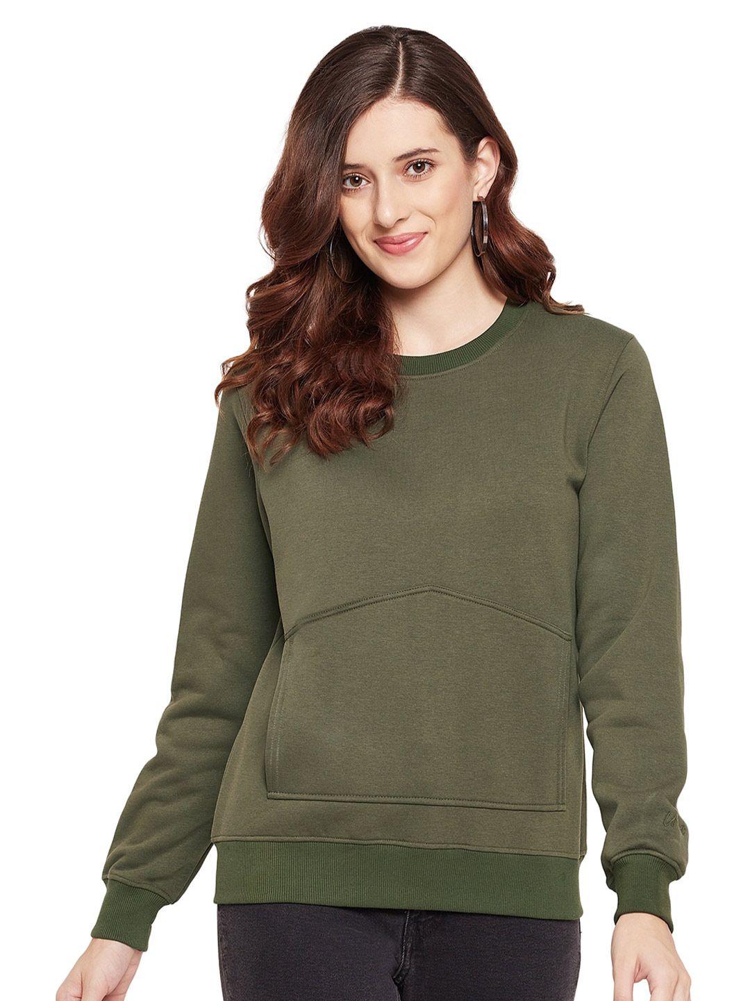 urknit round neck pullover sweatshirt