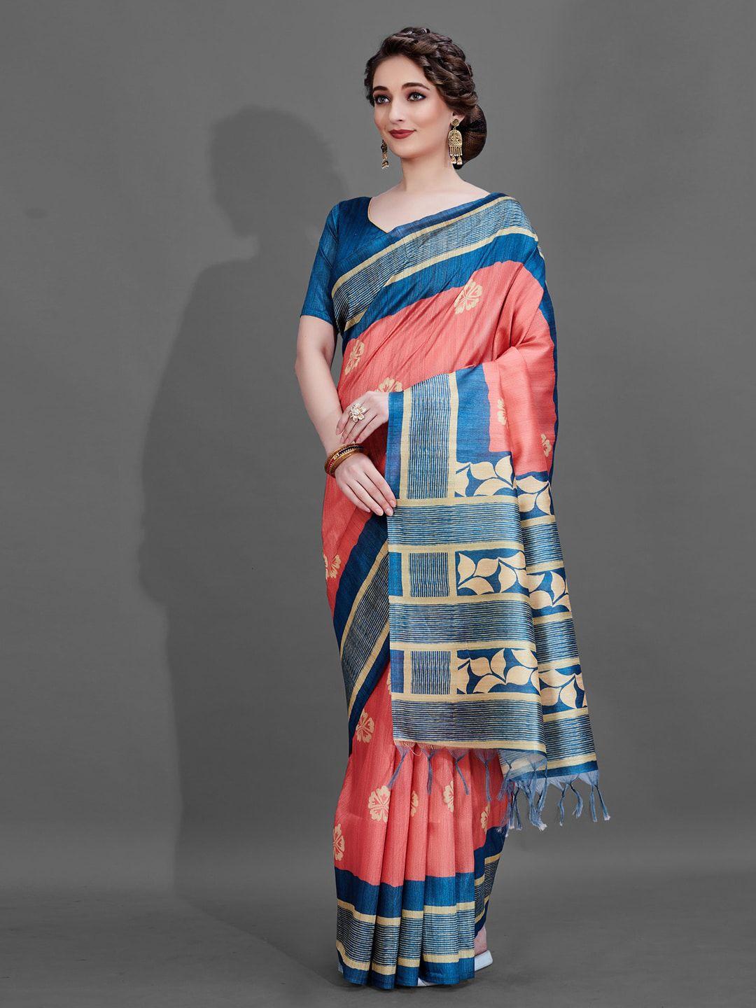 anouk ethnic motifs printed bagh saree