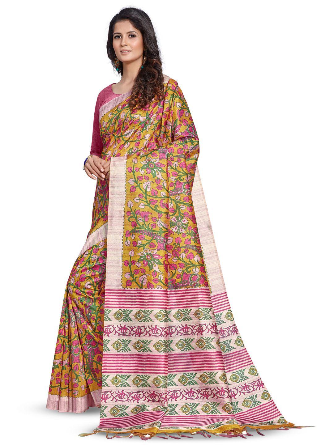 anouk ethnic motifs printed block print saree