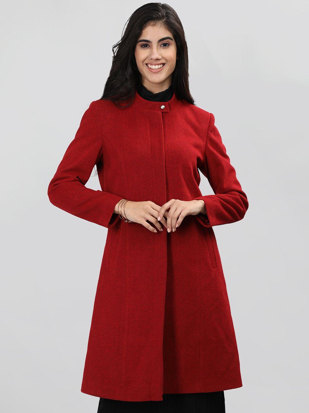 lure urban single-breasted woolen overcoat