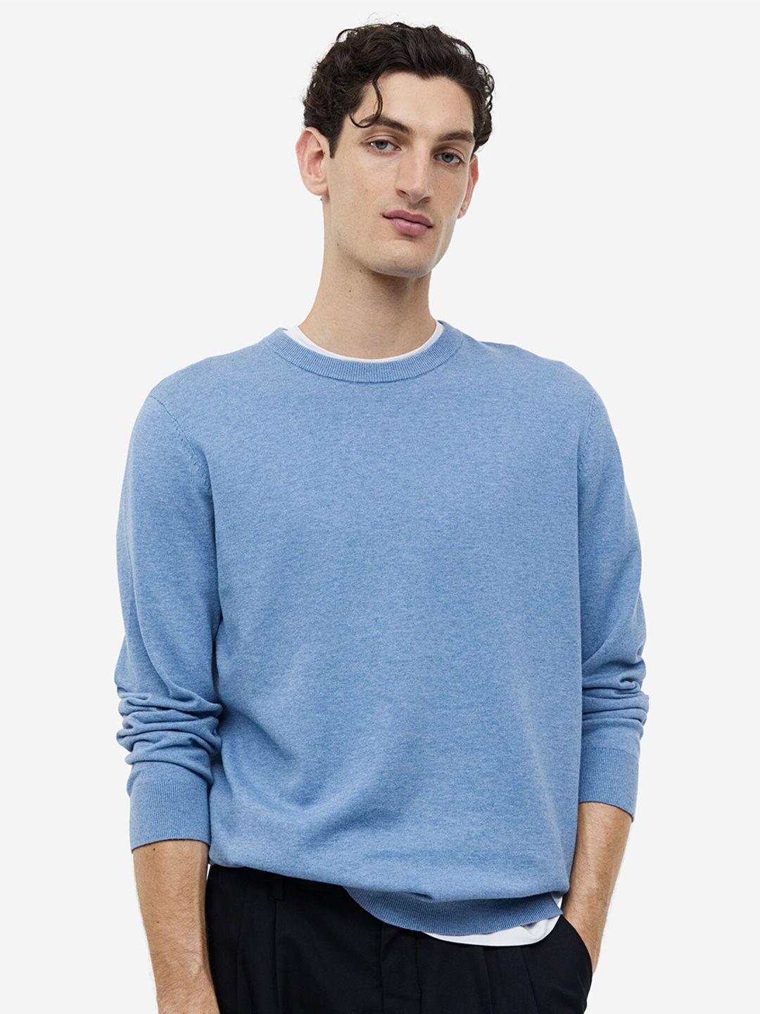 h&m slim fit fine-knit cotton jumper