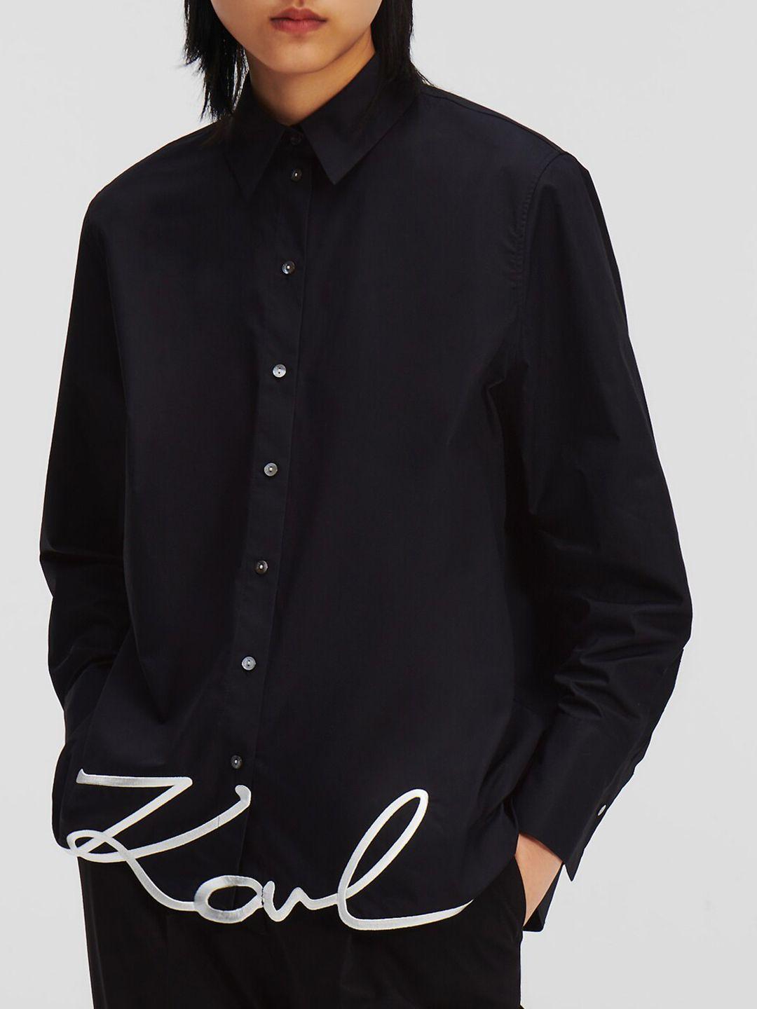 karl lagerfeld slim fit pure cotton casual shirt