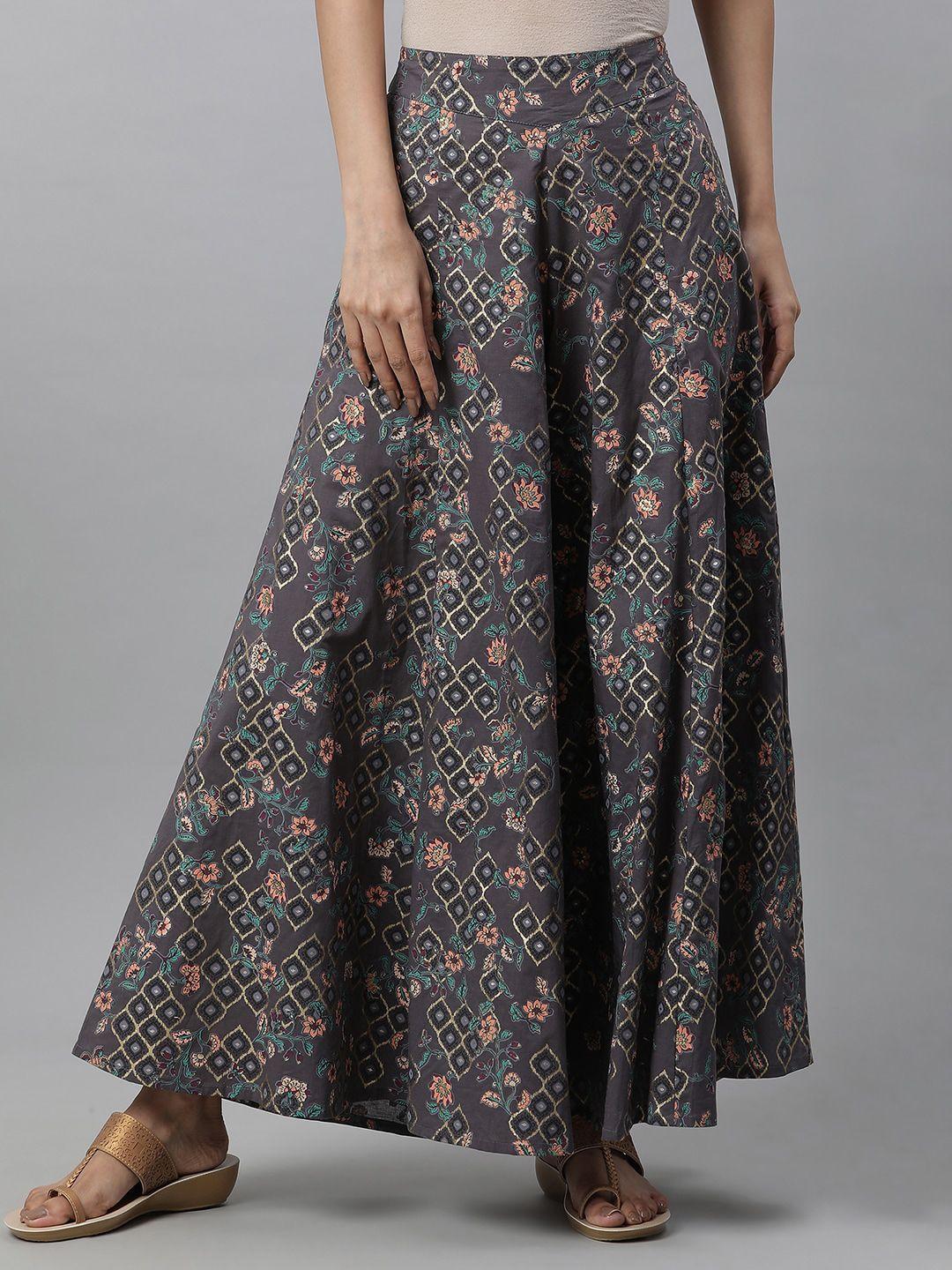 aurelia floral printed flared pure cotton palazzos