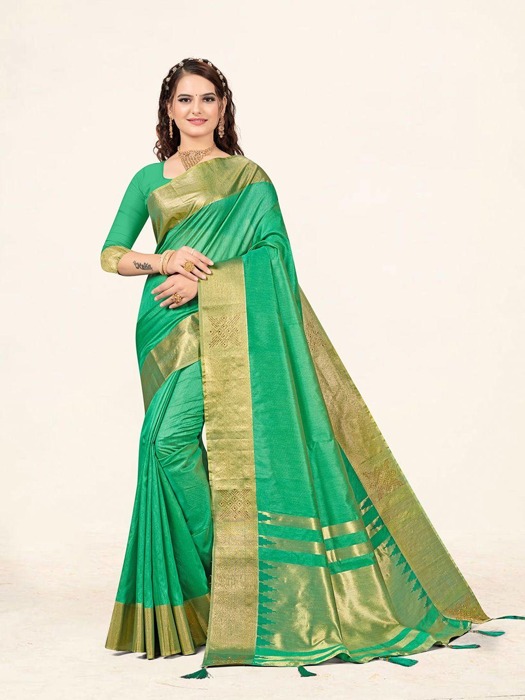 sweet smile fab zari silk blend saree