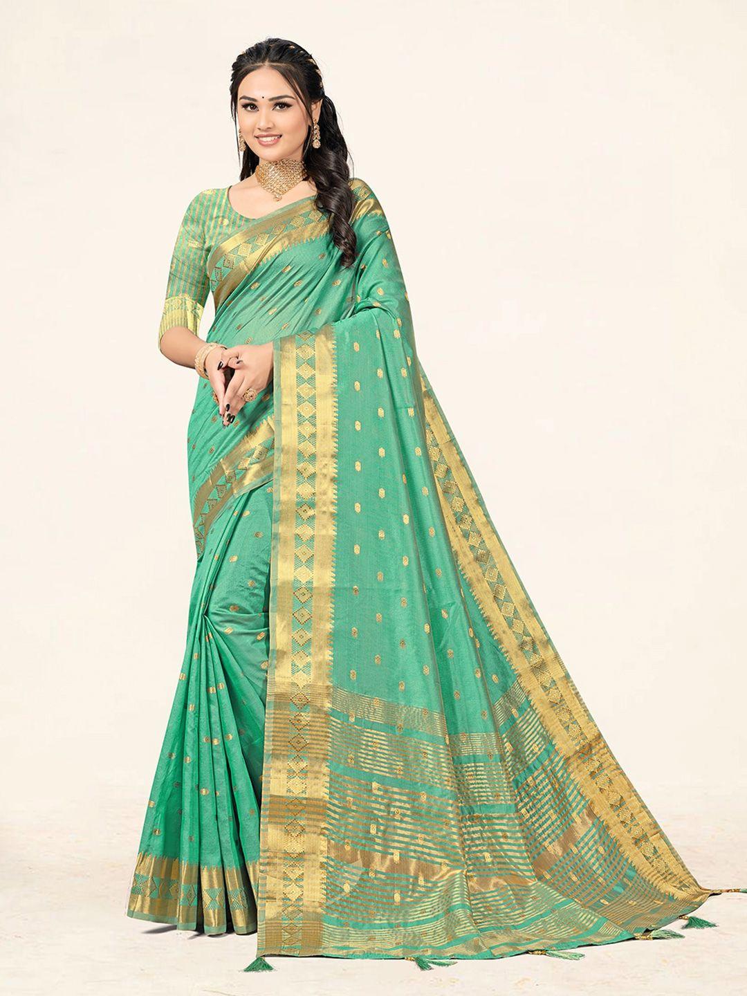 sweet smile fab ethnic motifs woven design zari saree