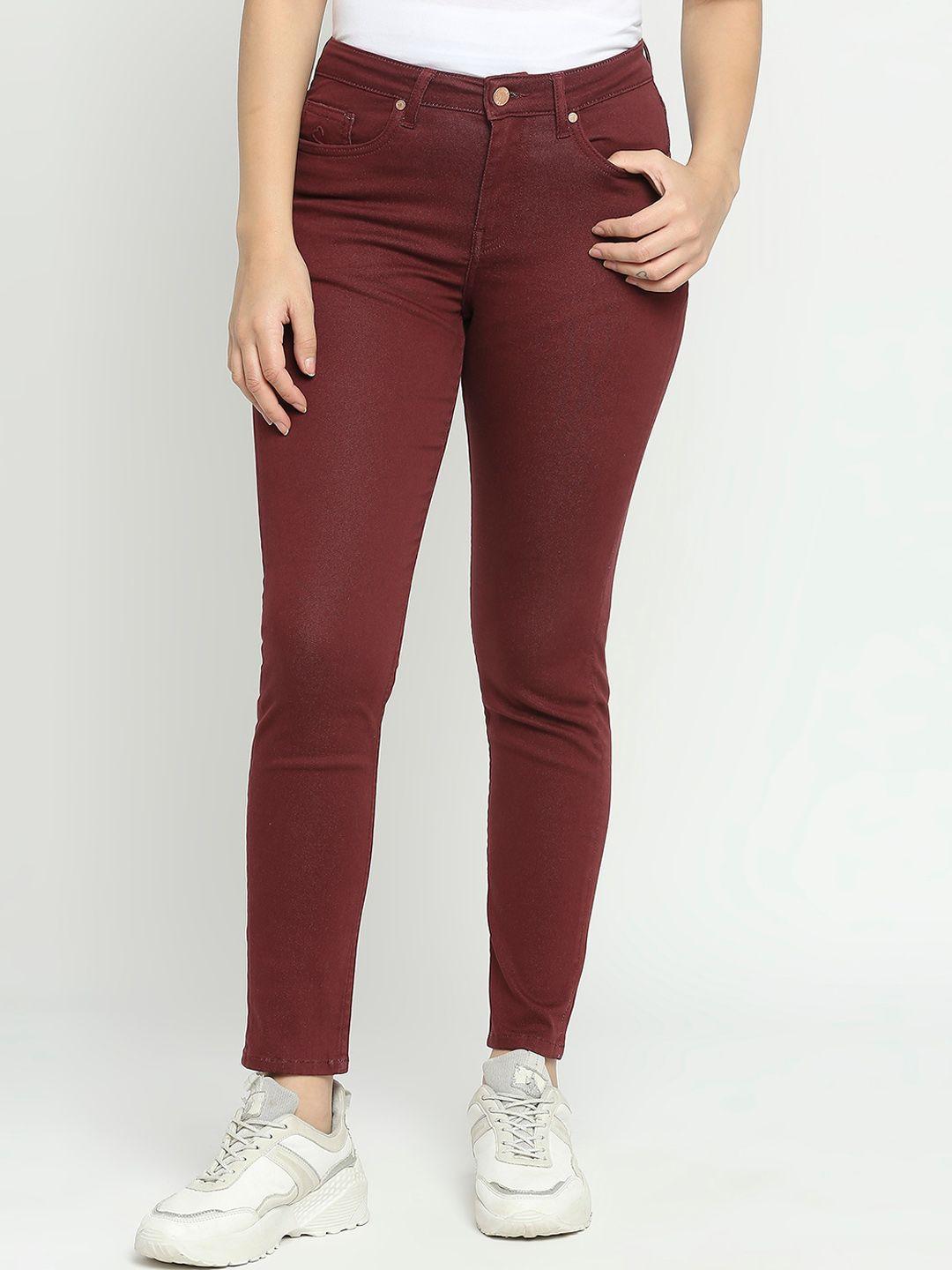 being human women mid-rise clean look skinny fit jeans