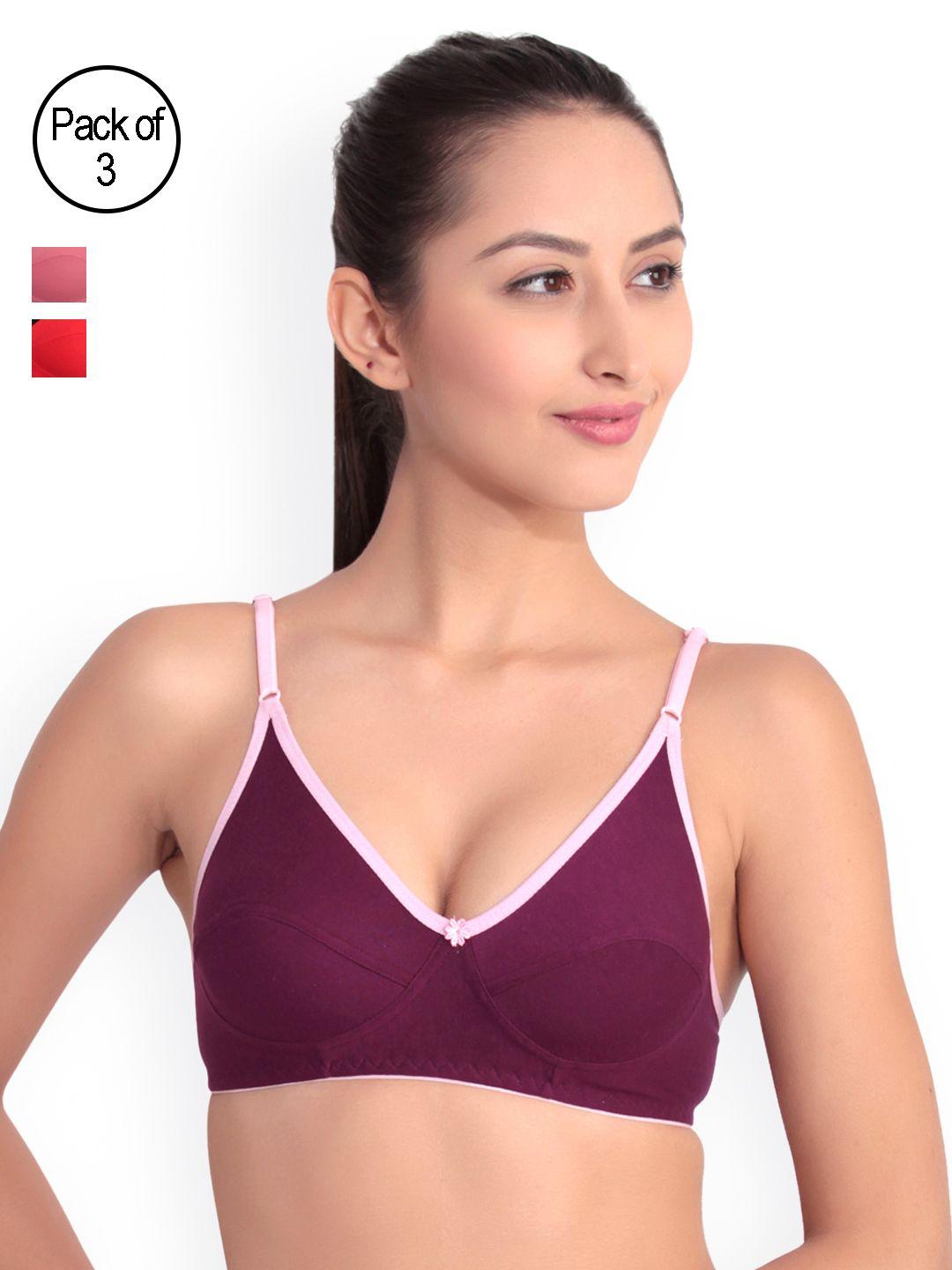 floret pack of 3 full-coverage bras