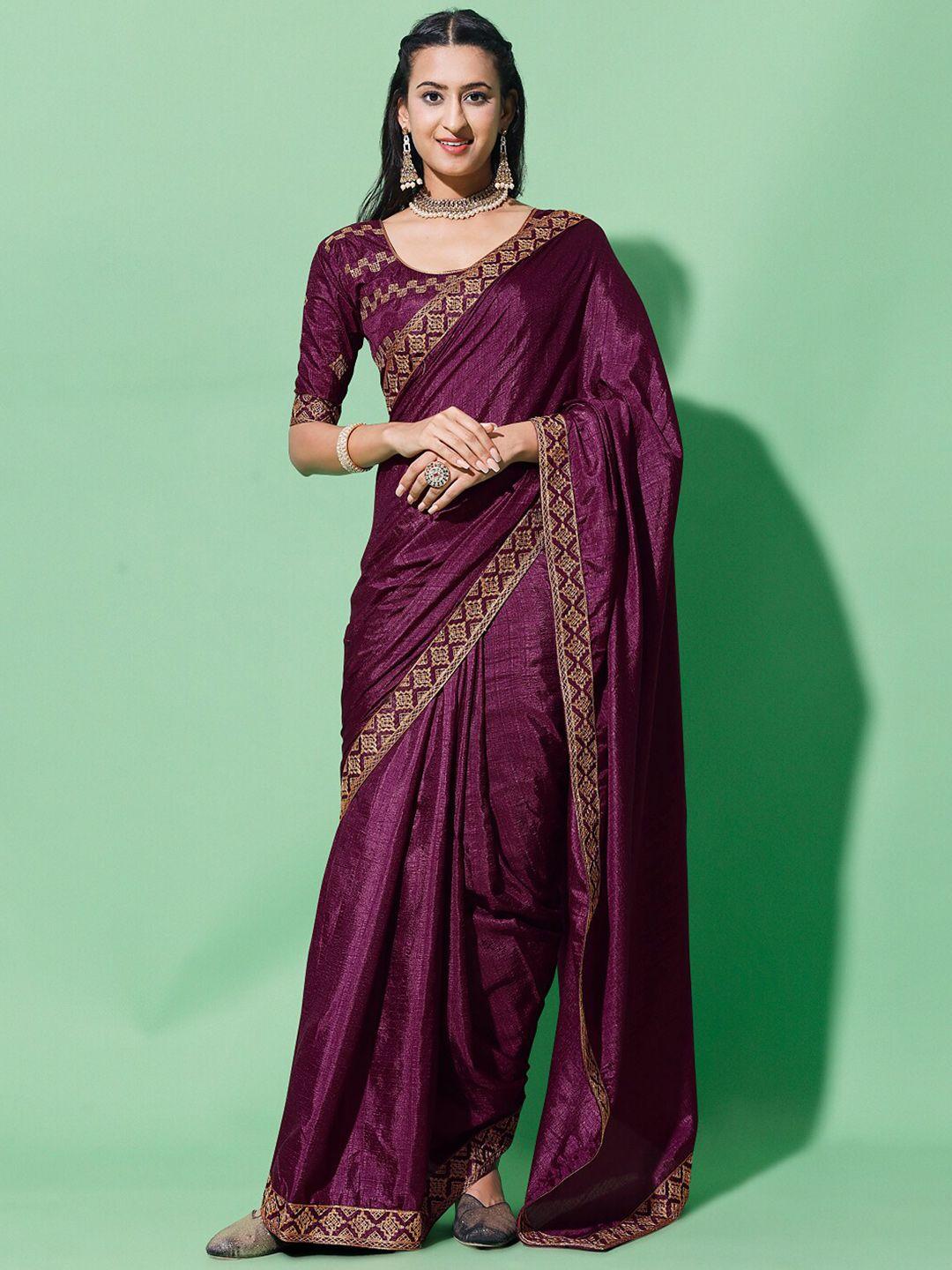 orus embroidered silk cotton saree