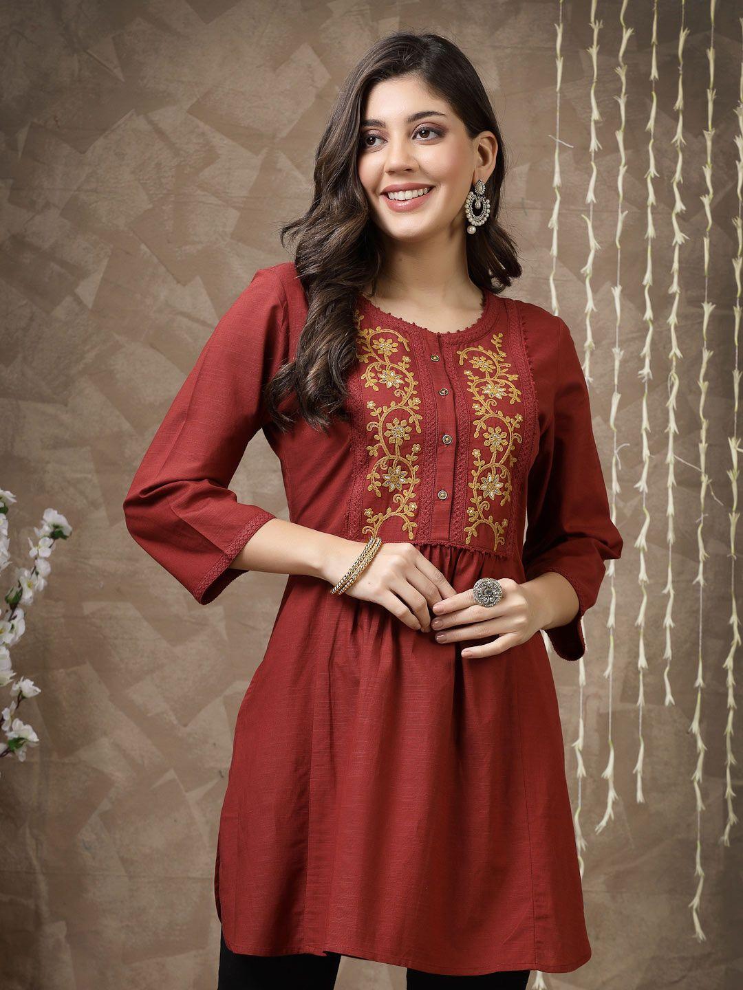 nayam by lakshita embroidered cotton tunic