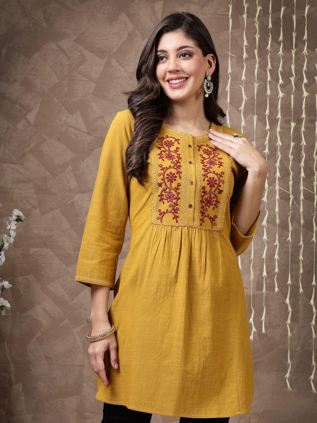 nayam by lakshita embroidered cotton tunic