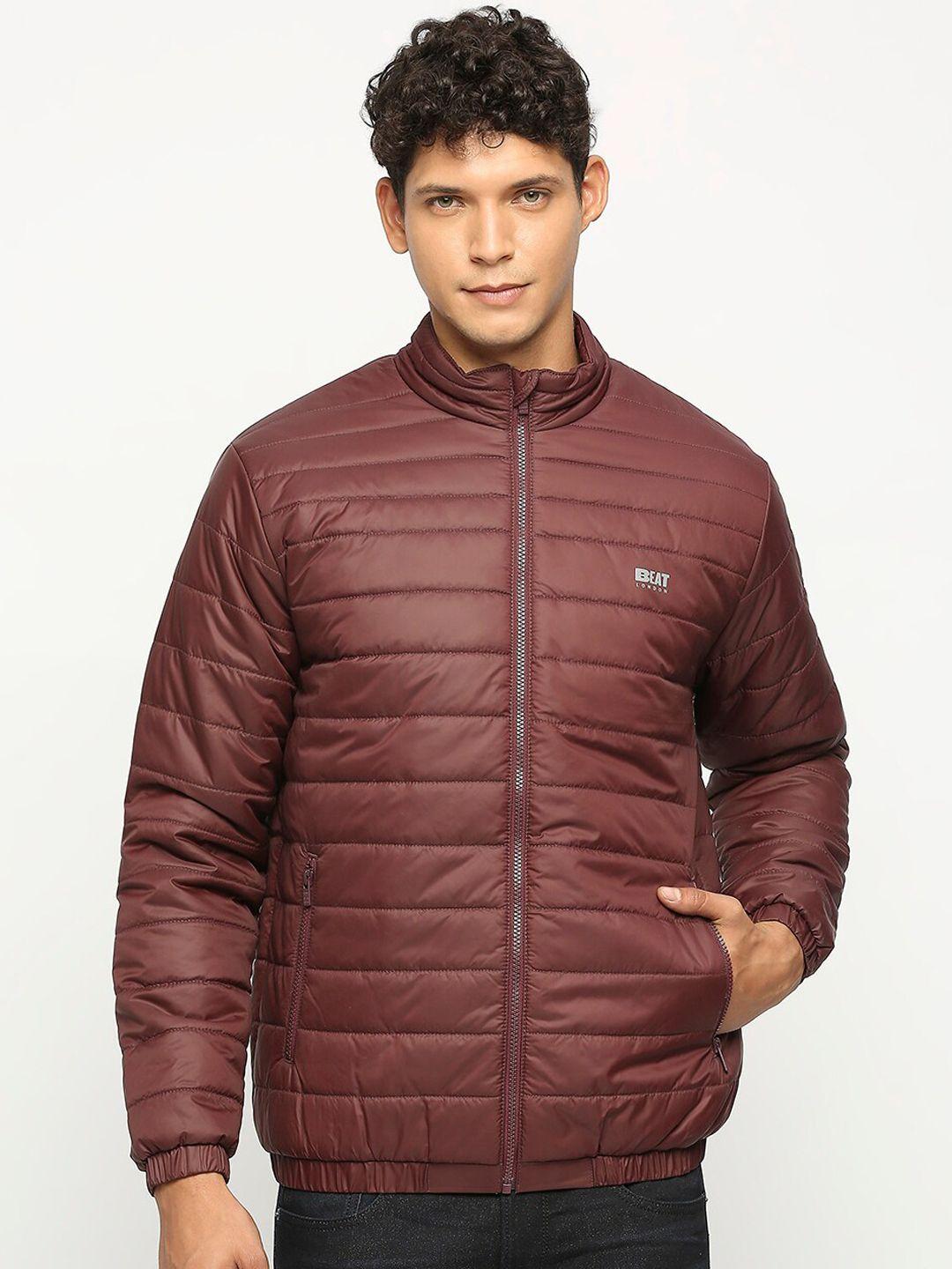 beat london by pepe jeans mock collar lightweight padded jacket