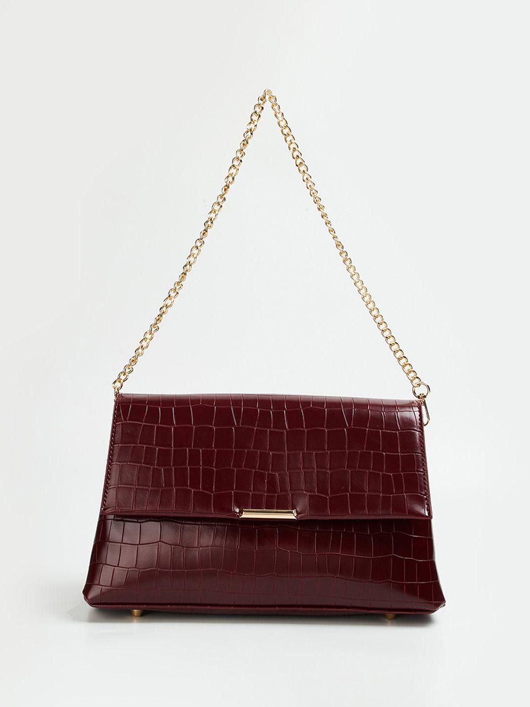 code by lifestyle textured structured sling bag