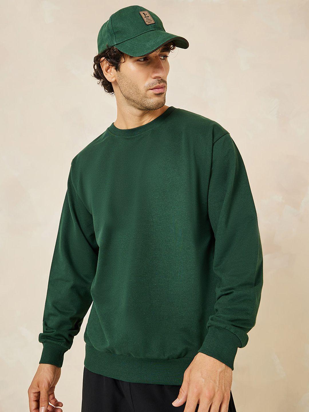 styli relaxed fit cotton terry sweatshirt