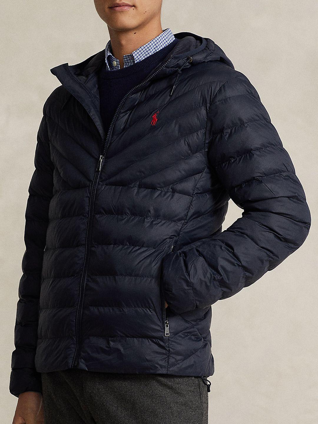 polo ralph lauren water-repellent hooded puffer jacket