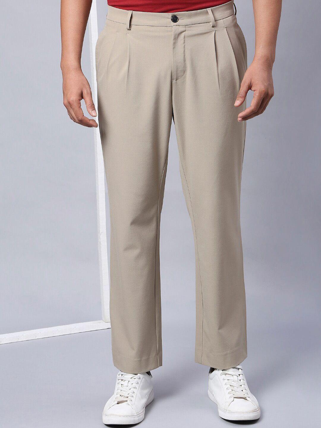 onemile men loose fit pleated trousers