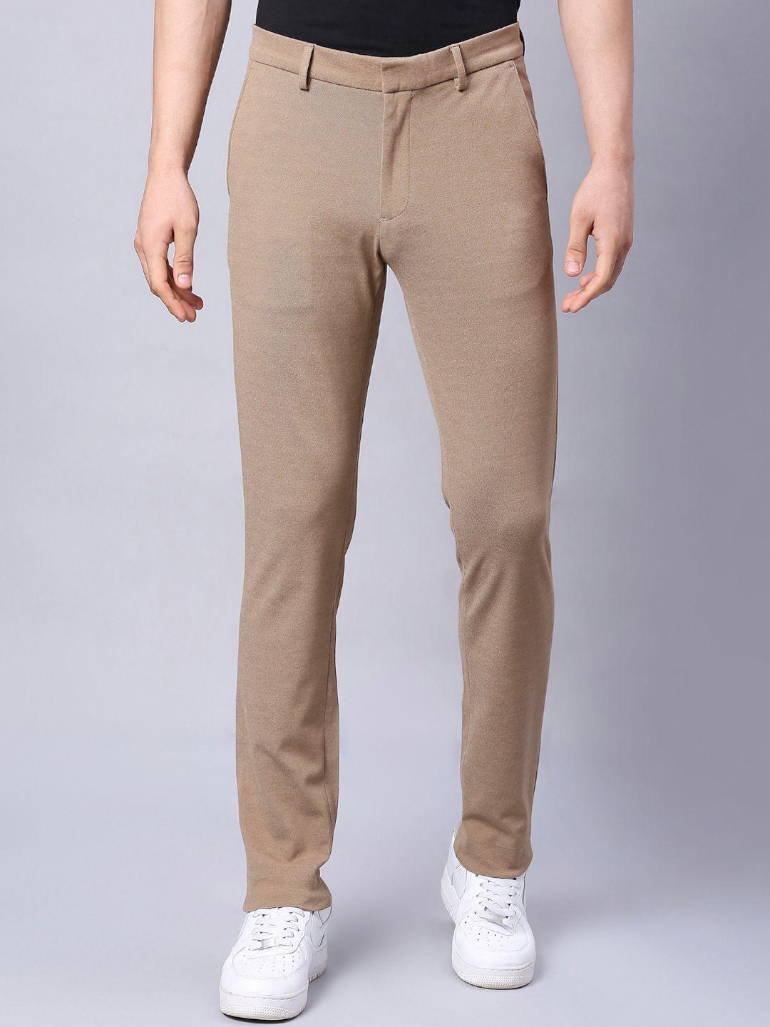 onemile men smart slim fit trousers