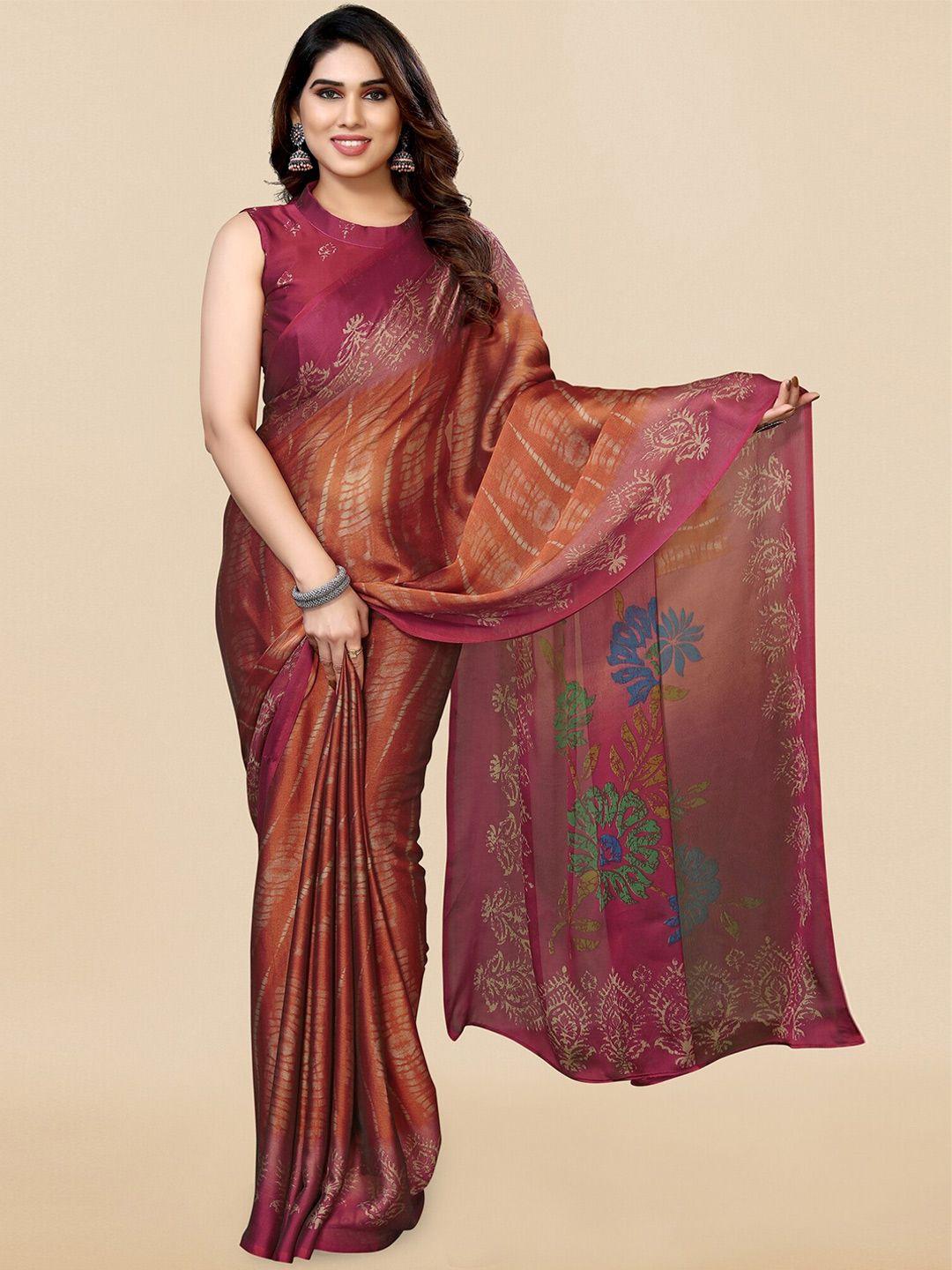 mirchi fashion ethnic motifs printed block print saree