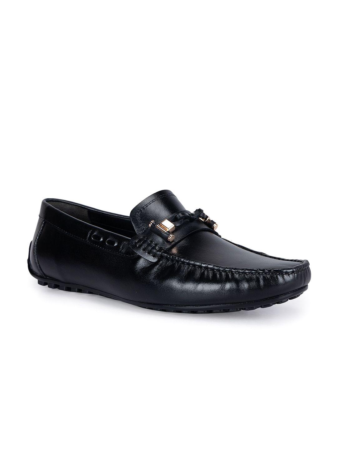 rosso brunello men leather formal horsebit loafers