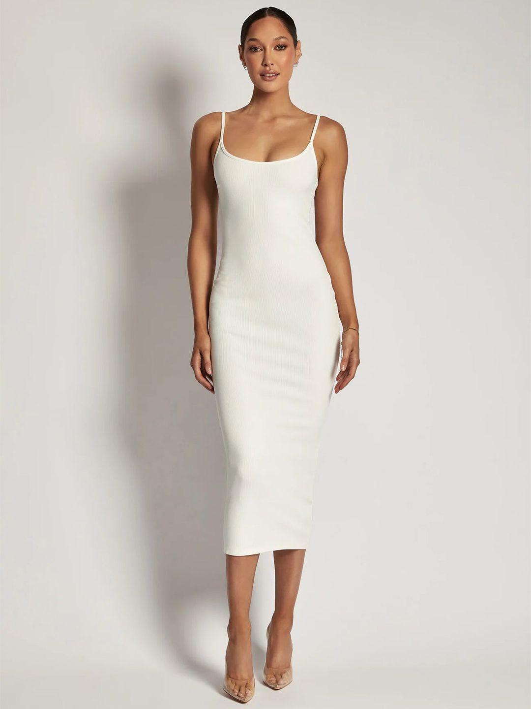 outcast sleeveless bodycon midi dress