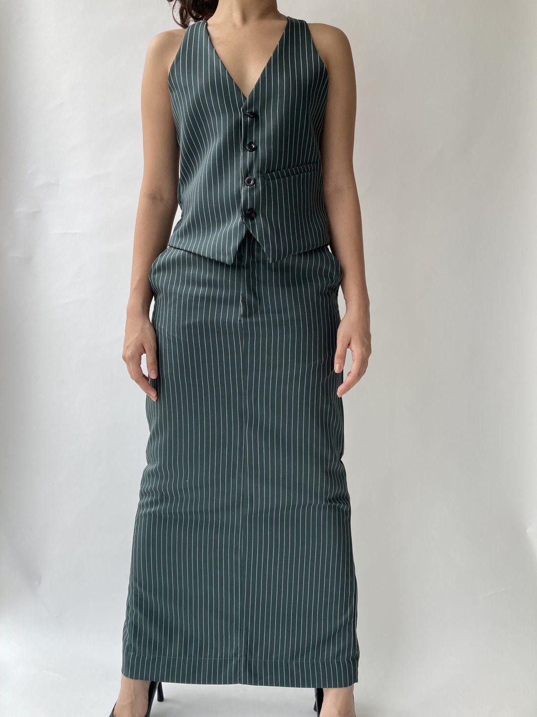 valtta striped tailored waistcoat