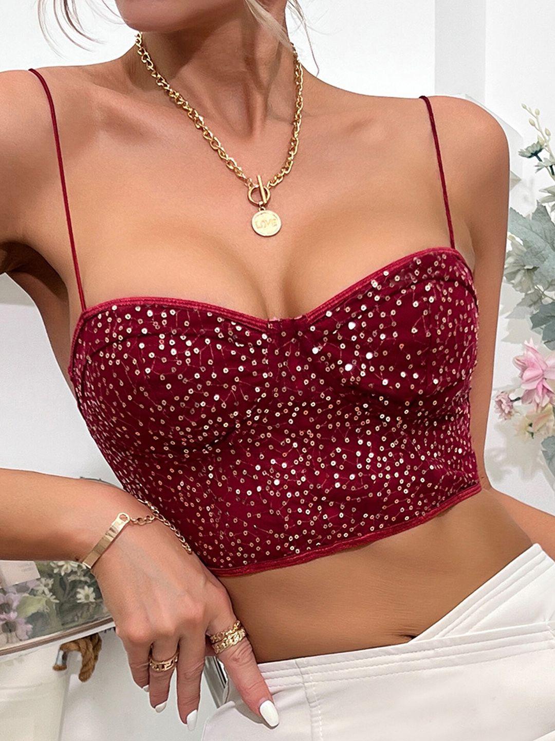 lulu & sky embellished bralette crop top