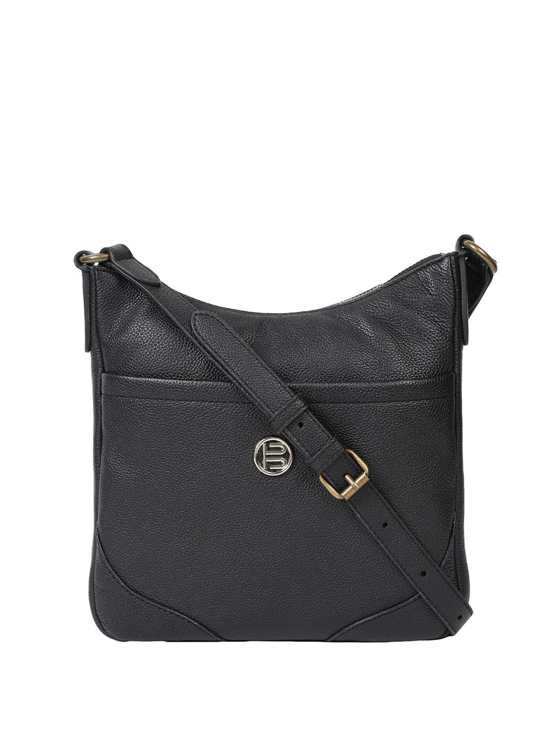 bagatt women textured leather messenger bag