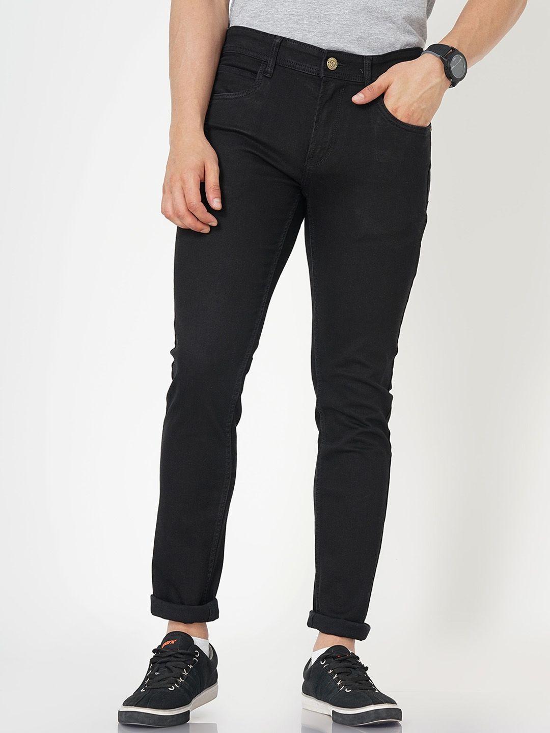 llak jeans men mid-rise skinny fit stretchable jeans