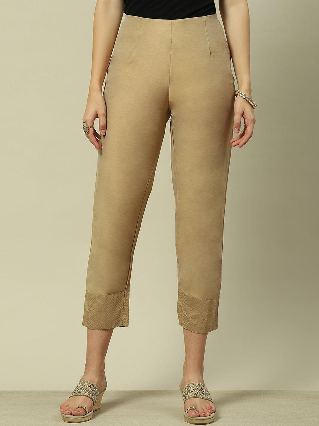 rangriti women straight fit trousers