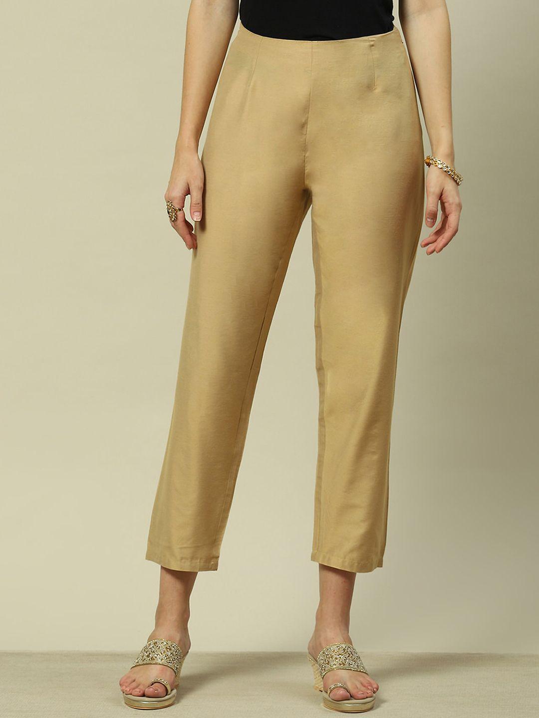 rangriti women mid-rise trousers