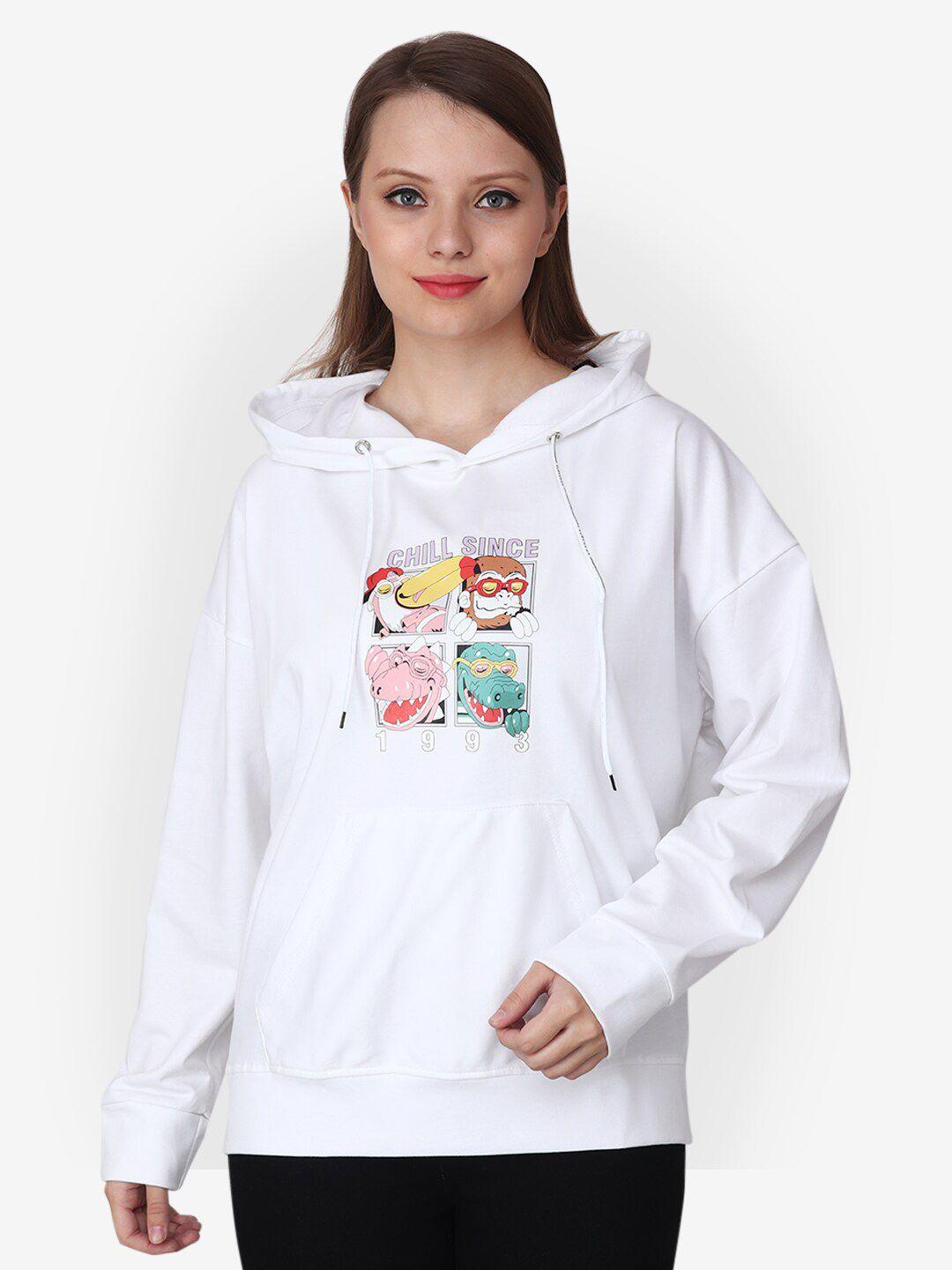 albion printed hooded sweatshirt