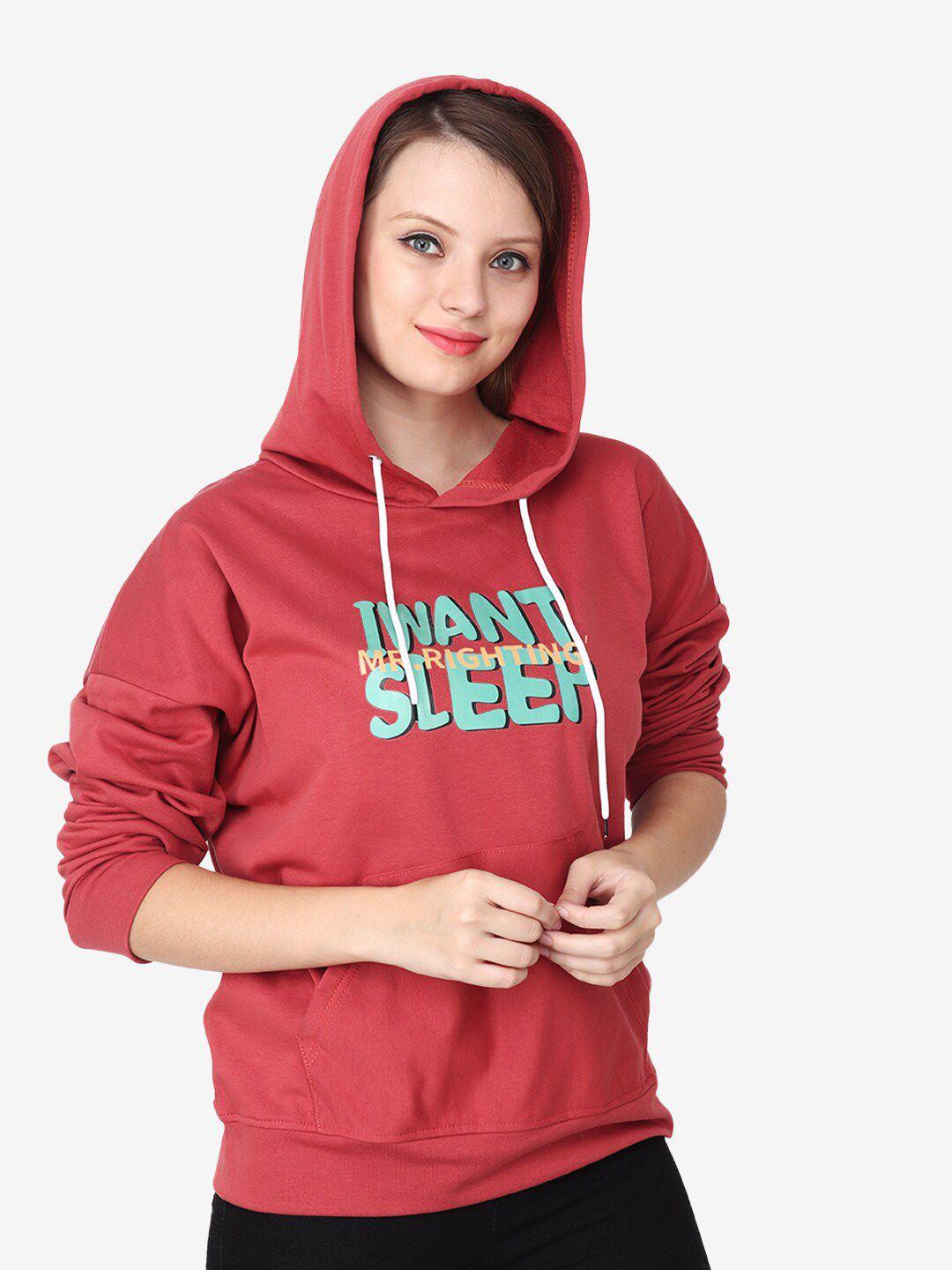 albion typography printed hooded wool sweatshirt