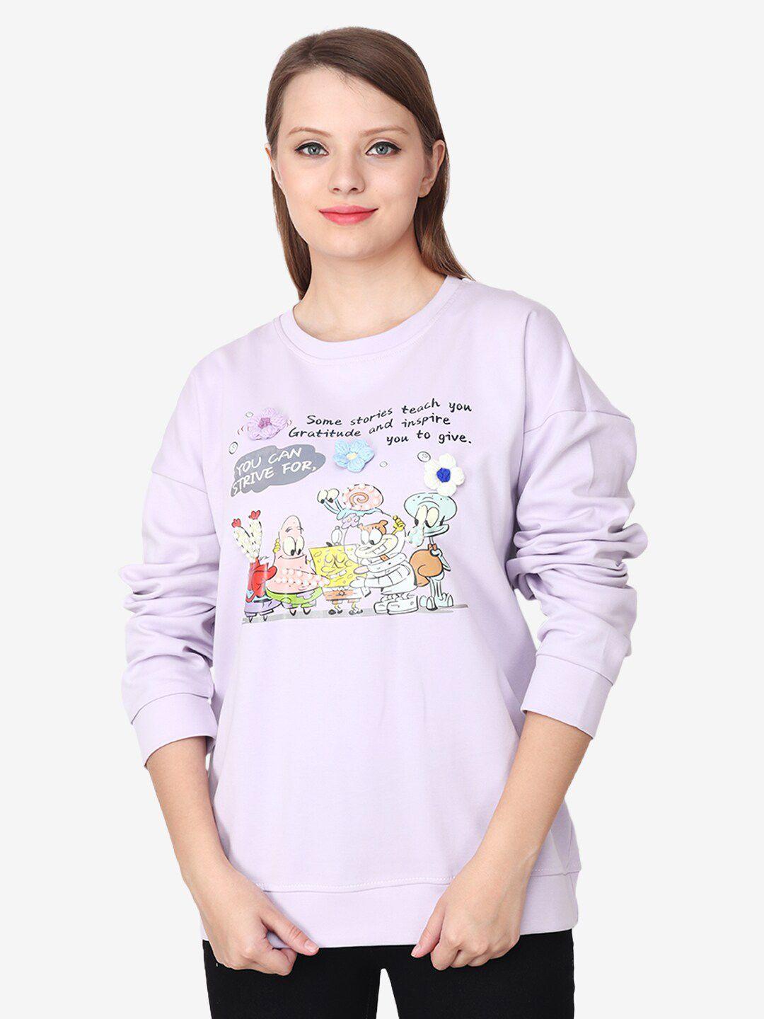 albion round neck printed sweatshirt