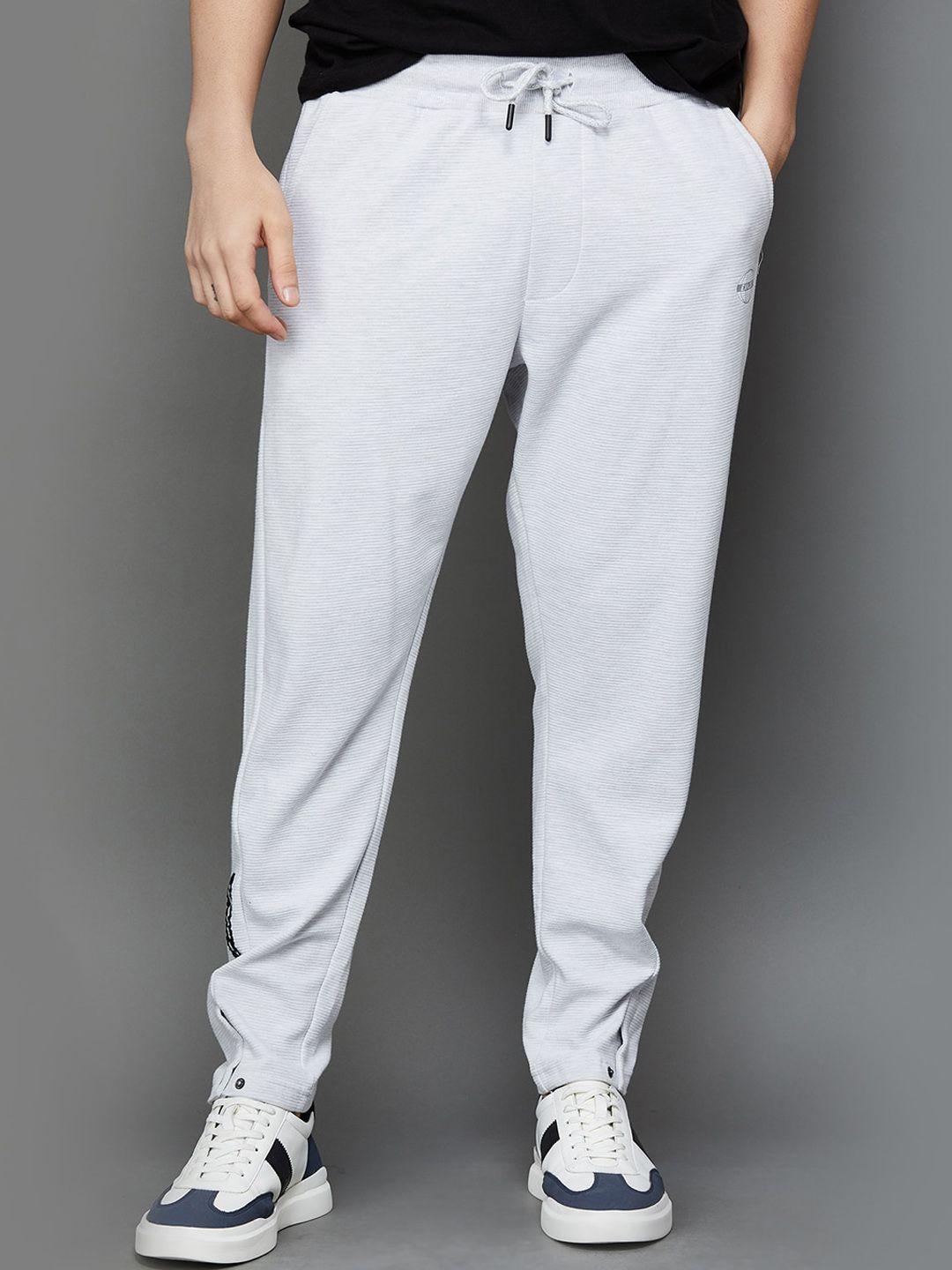 bossini men mid-rise slim-fit track pants