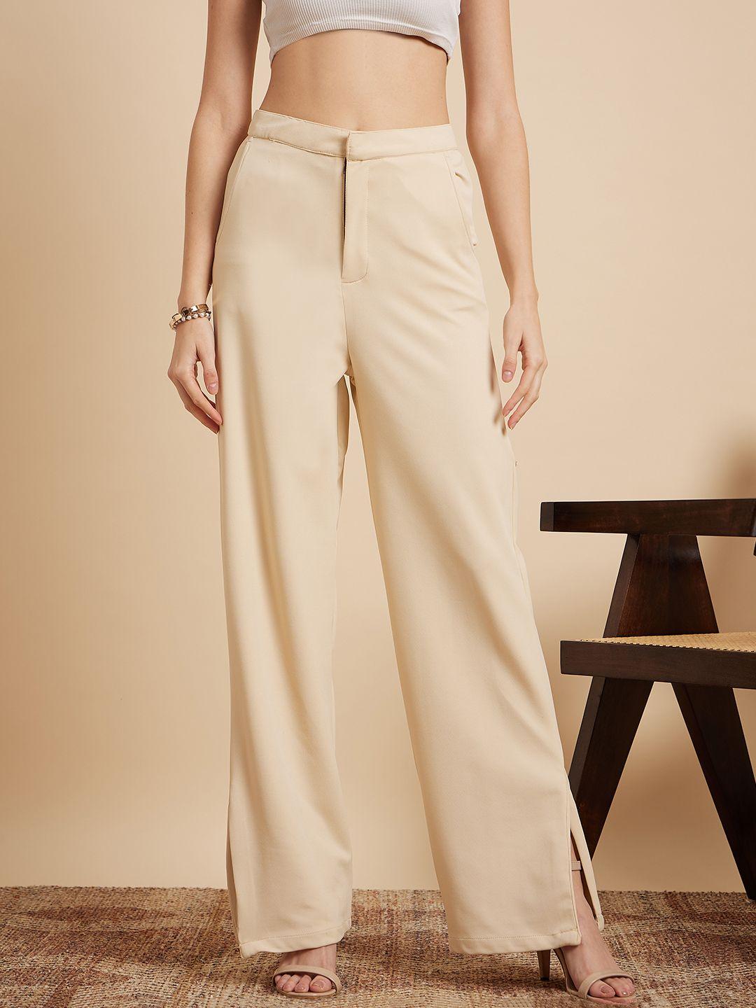 mint street women tailored straight fit parallel trousers