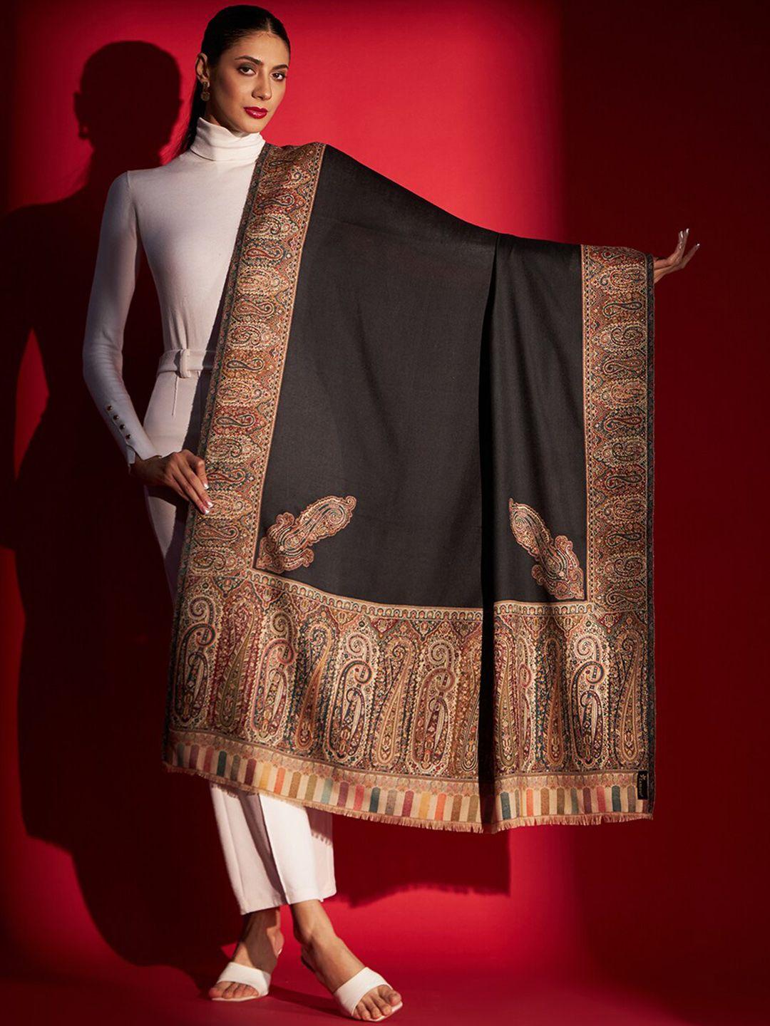 zamour ethnic motifs printed kani shawl