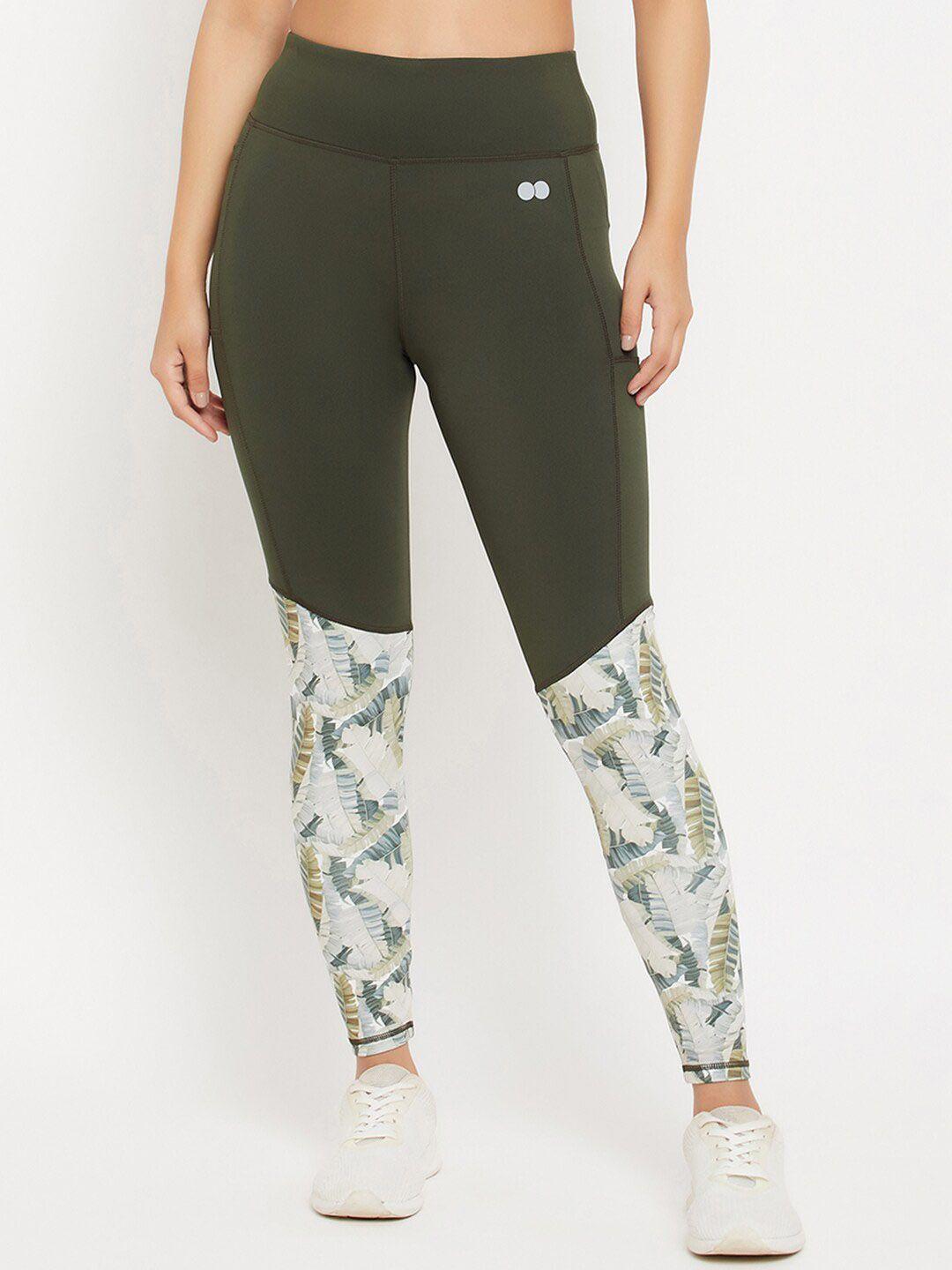 clovia printed high rise rapid-dry tights