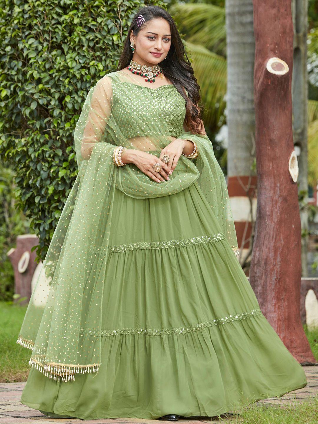 kalini embellished ready to wear lehenga & blouse with dupatta