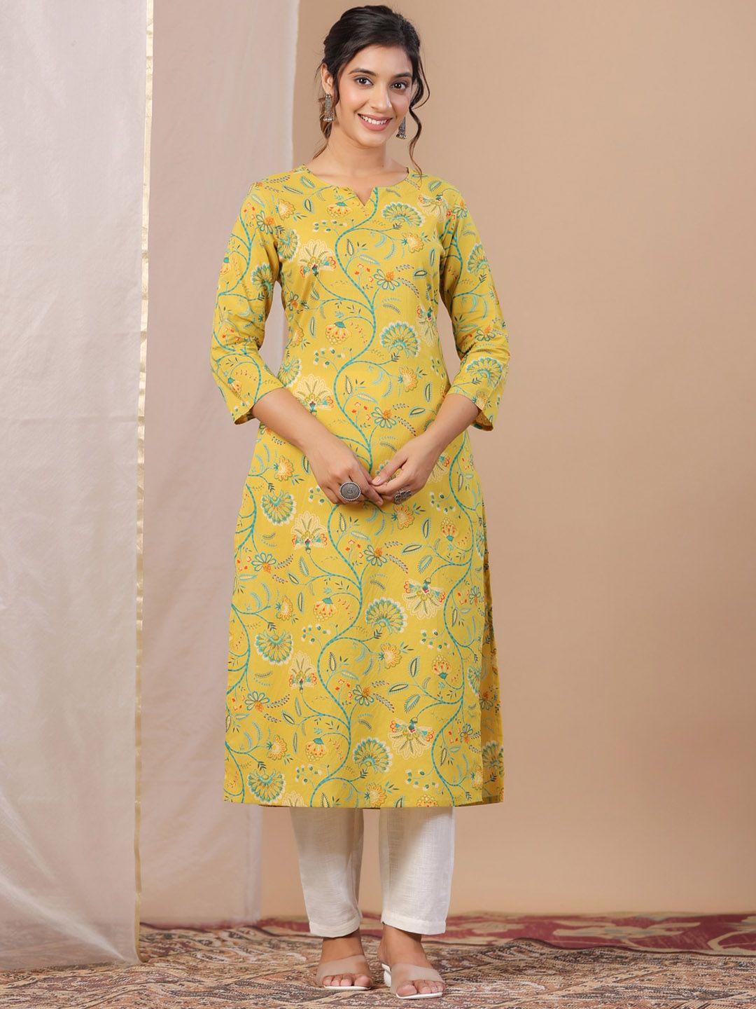 sangria printed pure cotton kurta