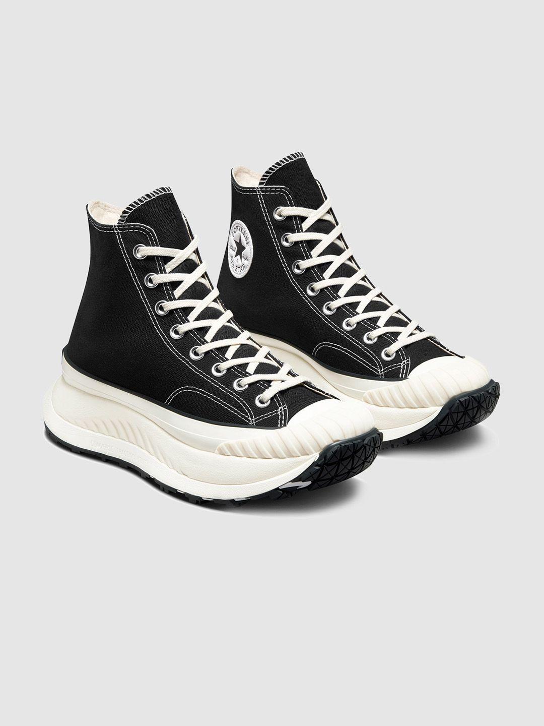 converse chuck unisex mid-top cancvas lace-up sneakers