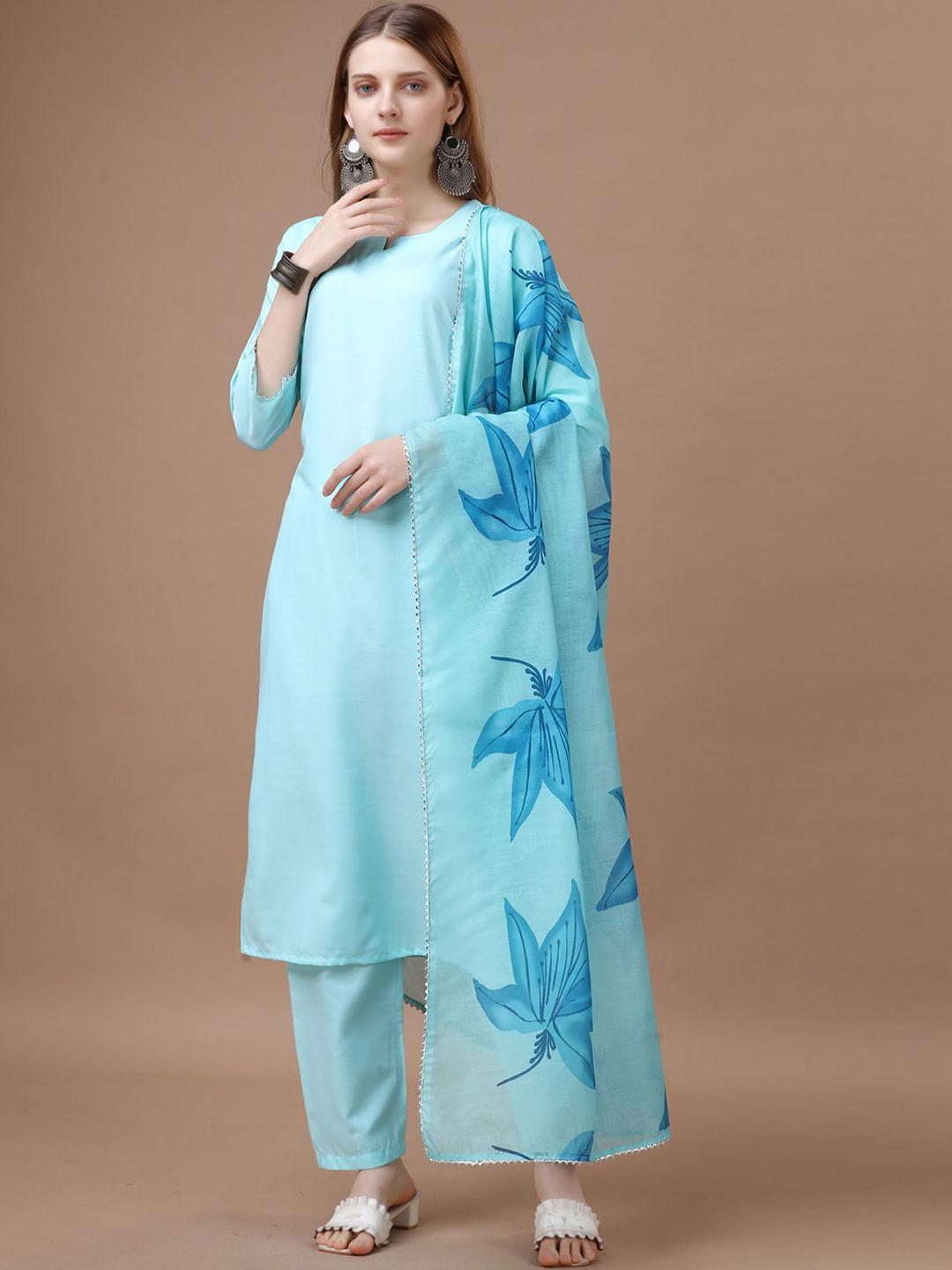 worivoc kurta & trousers with dupatta