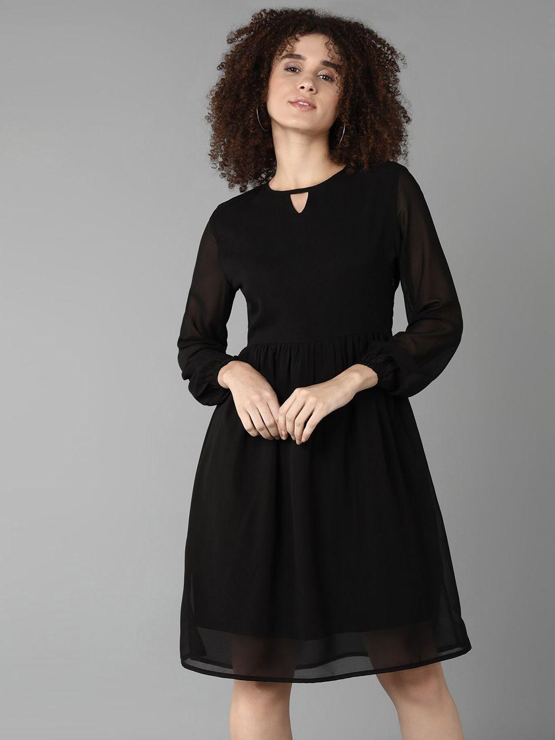 roadster fit & flared knee-length dress