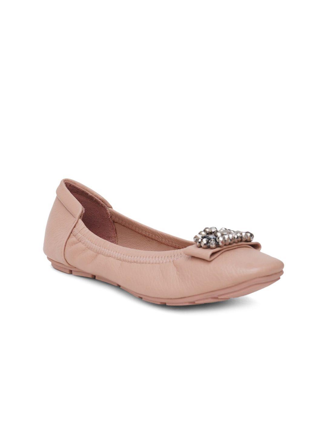 sherrif shoes textured ballerinas flats