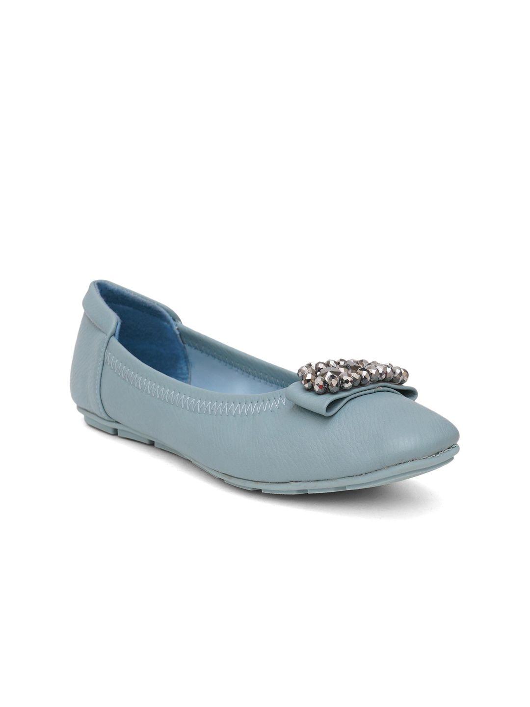 sherrif shoes women blue ballerinas flats