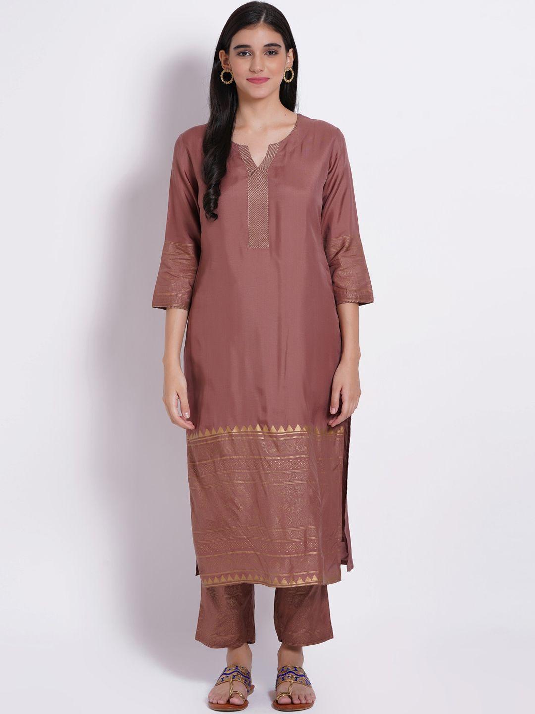 suti geometric printed regular kurta with palazzos