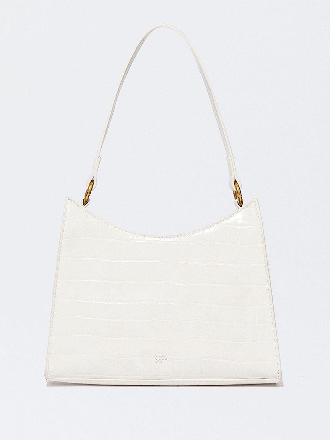 parfois croc textured structured shoulder bag