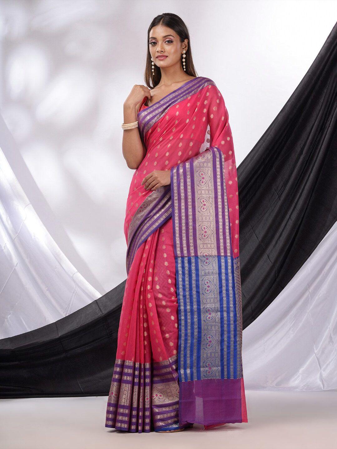 charukriti ethnic motifs woven design zari saree