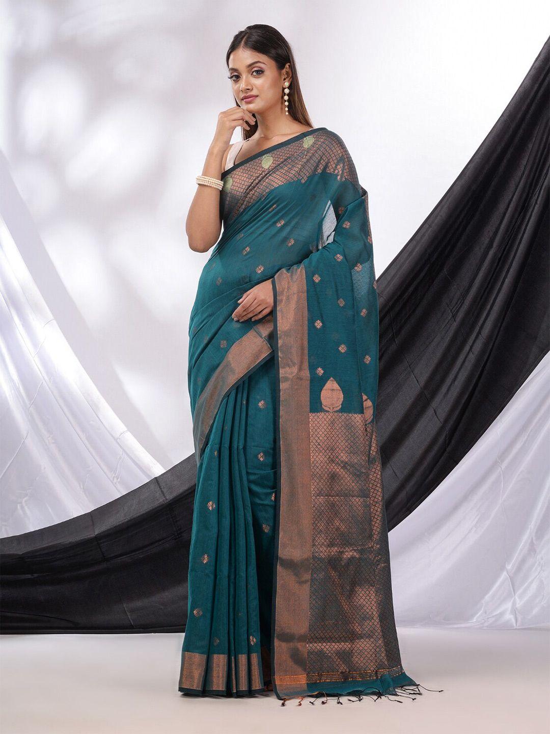 charukriti ethnic motifs woven design zari saree