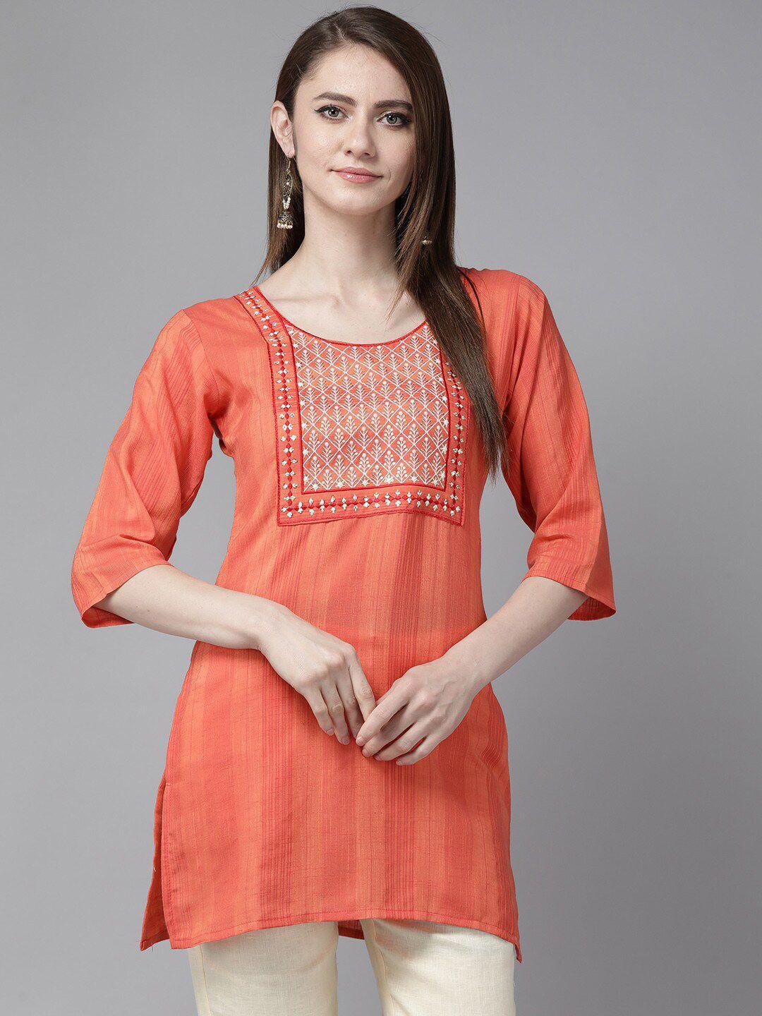 baesd ethnic motifs printed cotton top