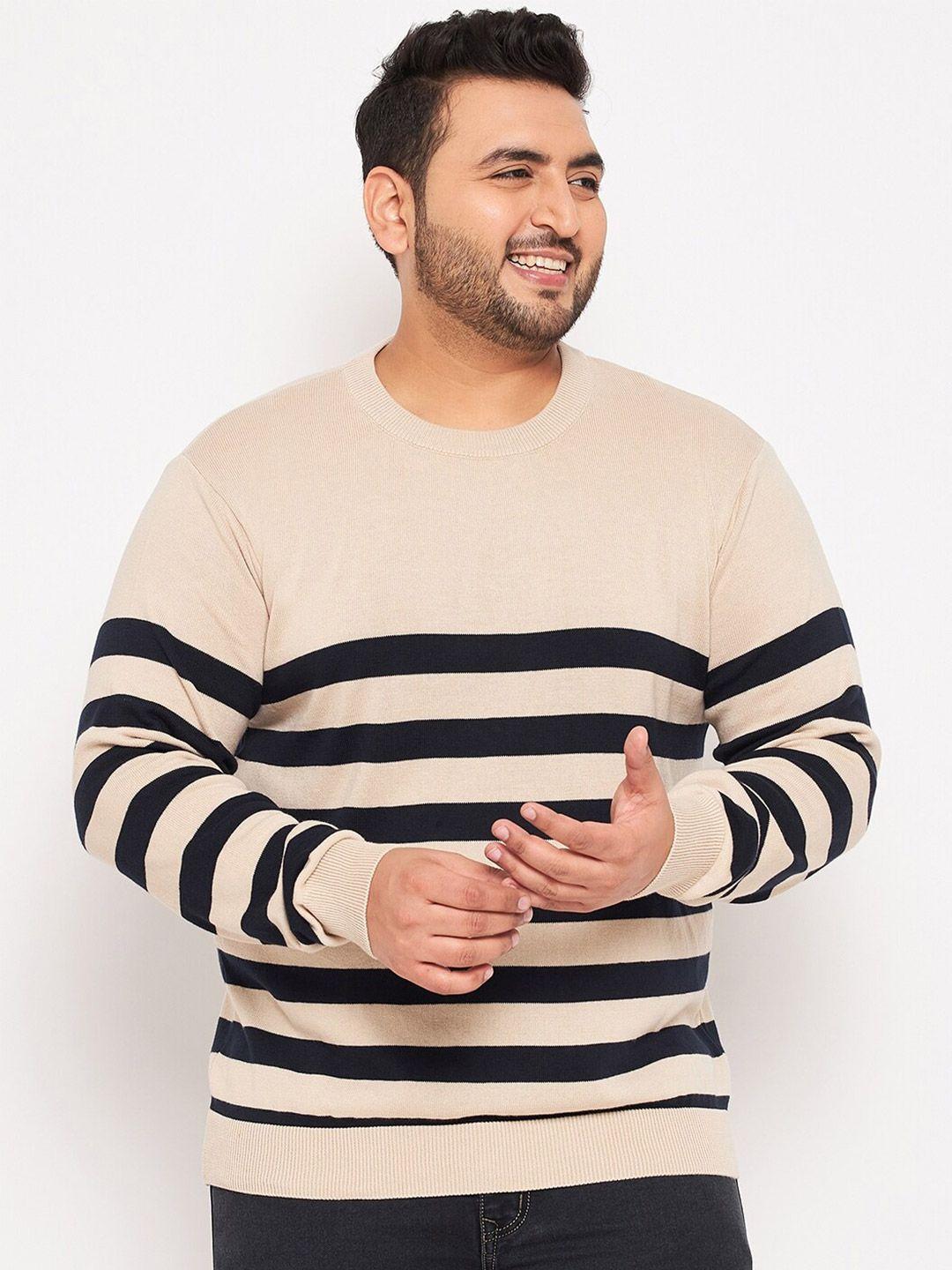 club york plus size striped cotton pullover