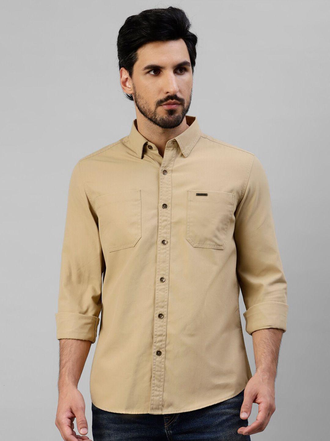 royal enfield spread collar long sleeves casual shirt